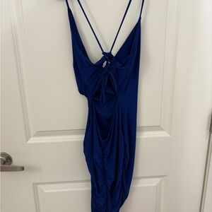 Windsor Royal Blue Strappy Mini Dress